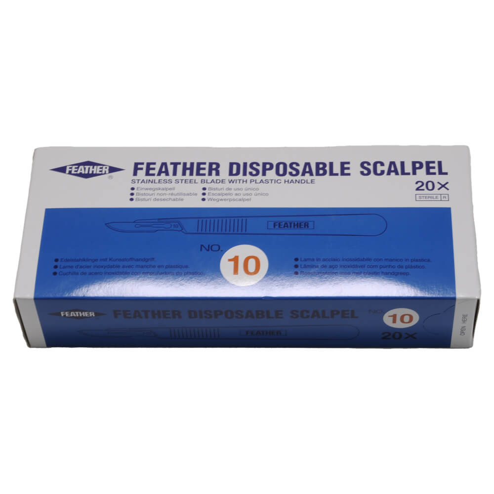 Feather Einmal-Skalpellpackung, No. 10, 20X