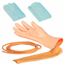 Trainings-Injektionsarm-Ersatzteil: Hand/Armhaut, orange Schlauch, zwei blaue Einsätze