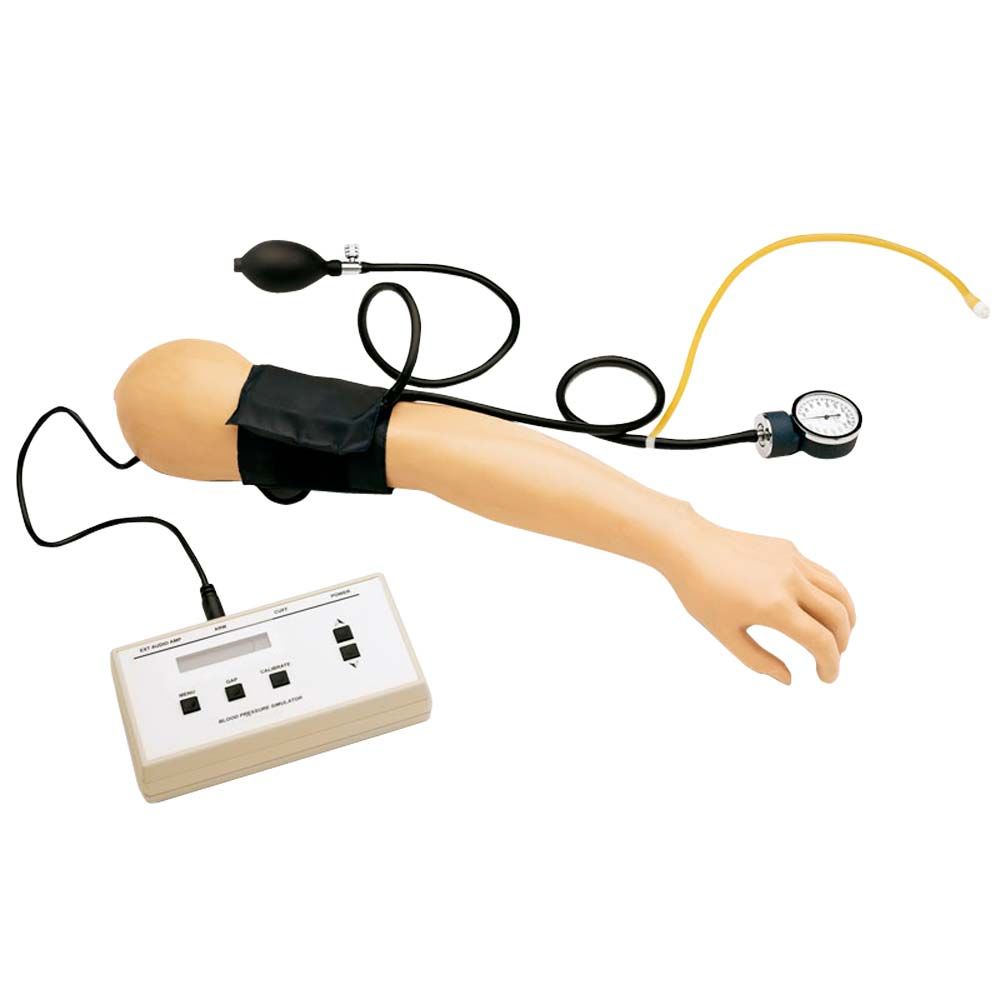 Blutdruck-Messarm für Puppe mit Manschette und Manometer am Schlauch