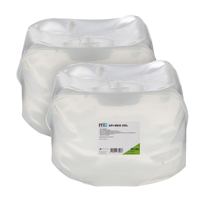 Ultraschallgel-Kontaktgel in zwei Beuteln mit Etiketten, 5/10 Liter