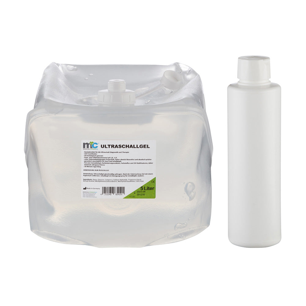 Ultraschallgel-Kanister, 5 Liter, mit separater kleiner Flasche