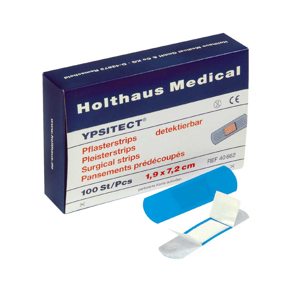 YPSITECT® Pflasterstreifen mit blauer Schutzfolie und abgerundeten Enden