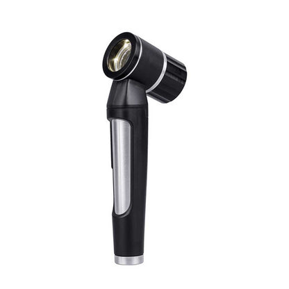 Hand-Dermatoskop mit LED-Linse, gerades Griffdesign in Schwarz und Grau