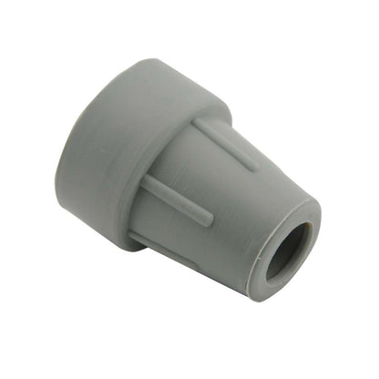 MC24® Krückenkapsel graue Zylinderform mit Seitenstegen und offener Aufnahme