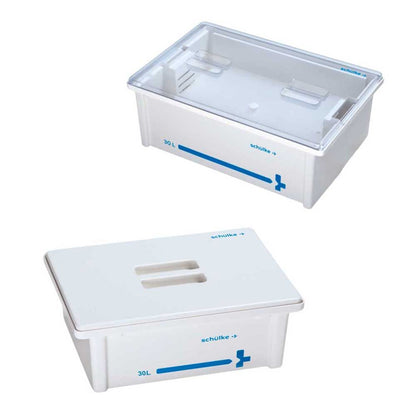 Instrumentenwanne-Set 30 l mit transparentem Deckel und Einsatz, schülke+