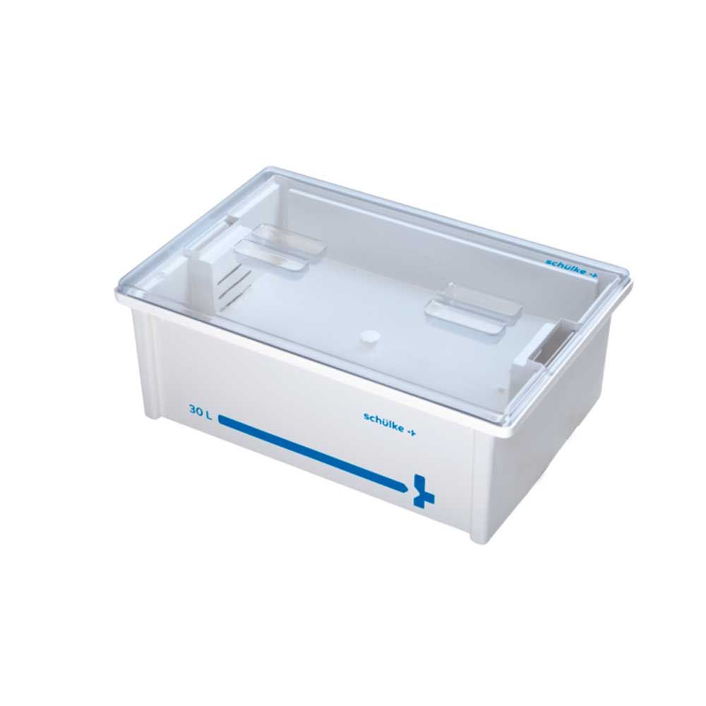 Instrumentenwanne-Set 30 l mit transparentem Deckel und Einsatz, schülke+