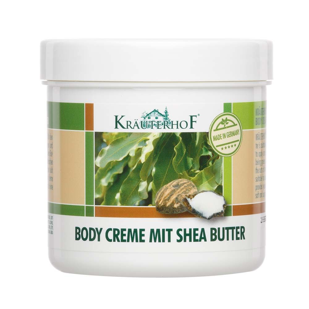 Asam Kräuterhof® Bodycreme mit Sheabutter, weiße Kunststoffdose mit Deckel