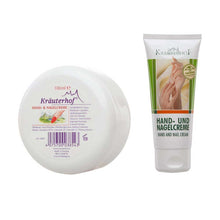 Asam Kräuterhof® Hand- und Nagelcreme im Tiegel, weißer Cremetopf, 100 ml