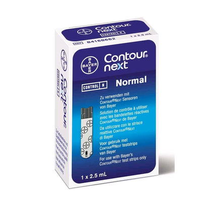 Bayer CONTOUR next Kontrolllösung Normal, 1×2,5 ml in Kartonpackung