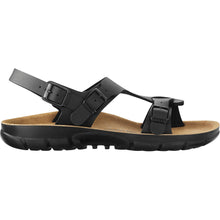 Birkenstock Saragossa BF Schmal-Sandale, schwarze Schnallen, Birko-Flor-Obermaterial, dicker Profilsohle