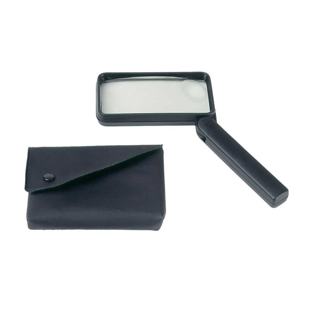 Behrend Handlupe mit runder Linse und schwarzem Etui
