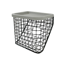 Behrend Kunststoff-Tablett für Drahtkorb, quadratisch, grau, ca. 29×25 cm