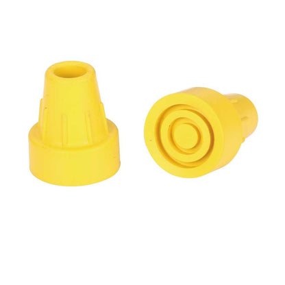 Behrend Krückenkapsel, große Haftfläche, Gr.0, 16 mm, gelb, Vorder- und Rückansicht