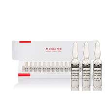 Cora Fee Hyaluron-Ampullenkur: 14 Ampullen (2 ml) im weißen Karton