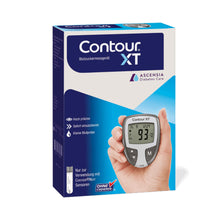 Blutzuckermessgerät-Set CONTOUR XT auf der Verpackung