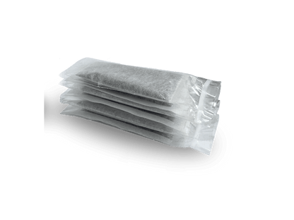 Aktivkohlefilter-Beutel, mehrere Lagen in transparenter Umverpackung