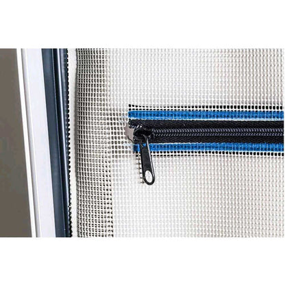 Dürasol Arztkoffer: Detailansicht Netztasche mit blauem Rand und Reißverschluss