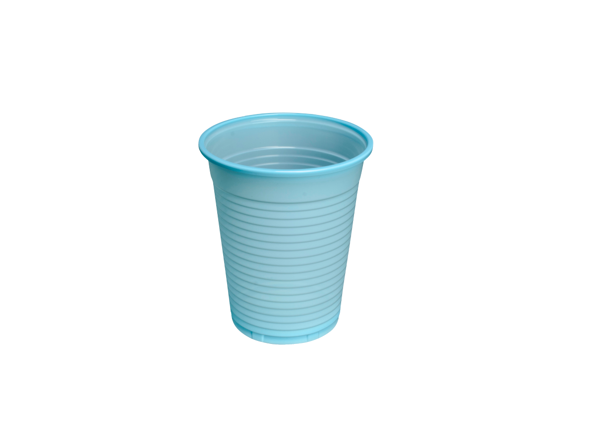 Euronda Monoart Einwegbecher, 180 ml, hellblau