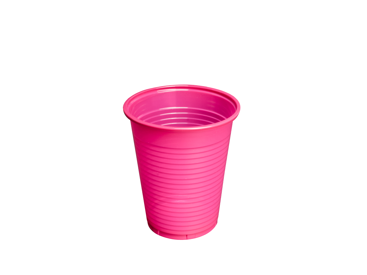 Euronda Monoart Einwegbecher, 180 ml, rosa