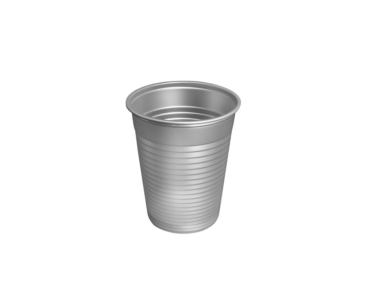 Euronda Monoart Einwegbecher, 180 ml, grau