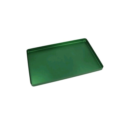 Euronda Normtray-Boden aus Aluminium, grün, ungelocht