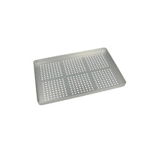 Aluminium-Normtray-Boden in Silber, gelocht mit Punktmuster