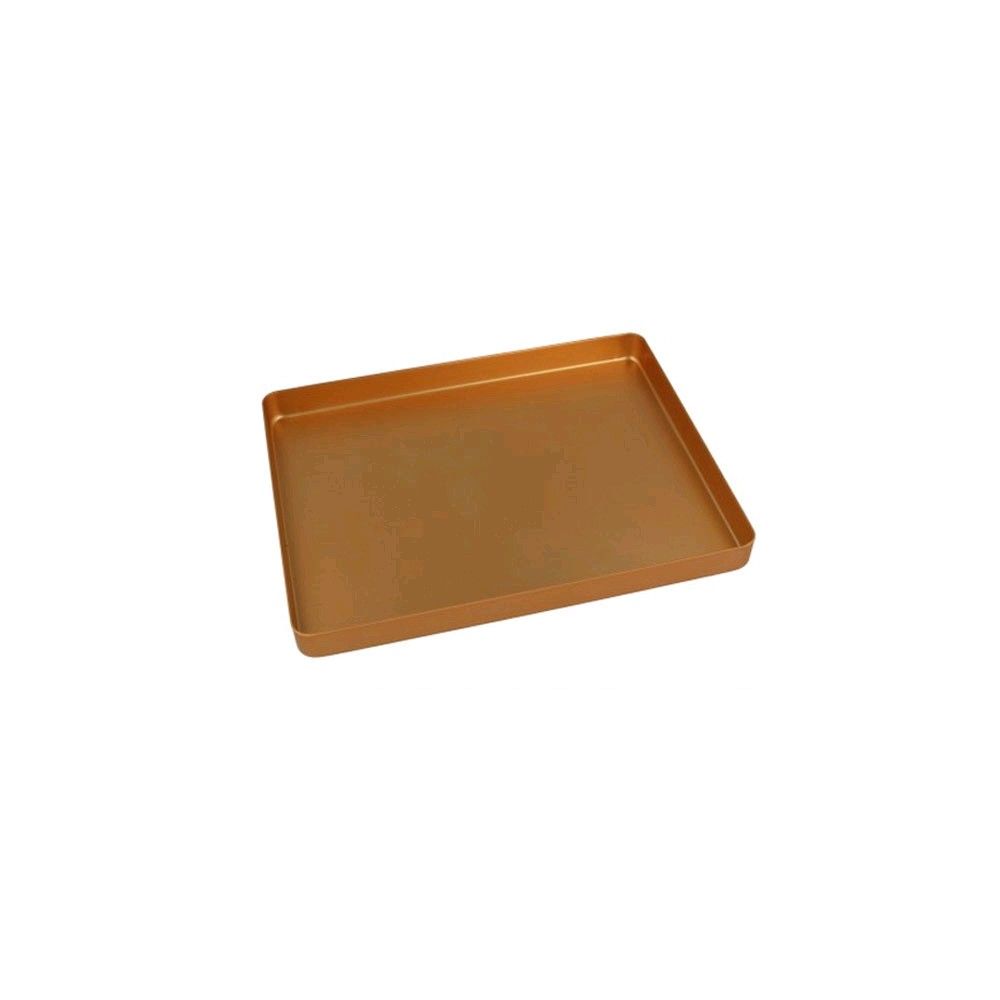 Mini-Tablett-Boden aus Aluminium, goldfarben, ungelocht