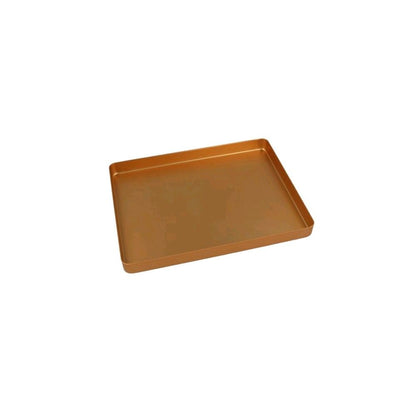 Mini-Tablett-Boden aus Aluminium, goldfarben, ungelocht