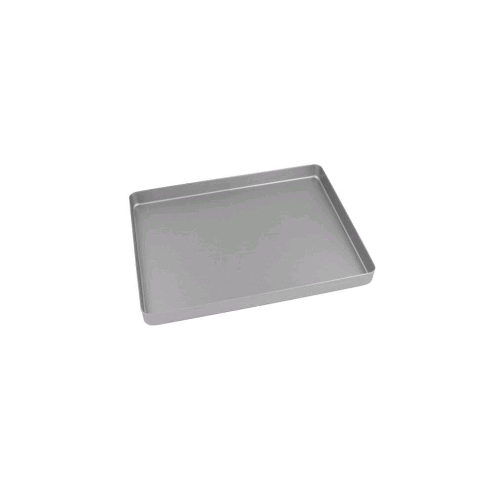 Mini-Tablett-Boden aus Aluminium, silberfarben, ungelocht
