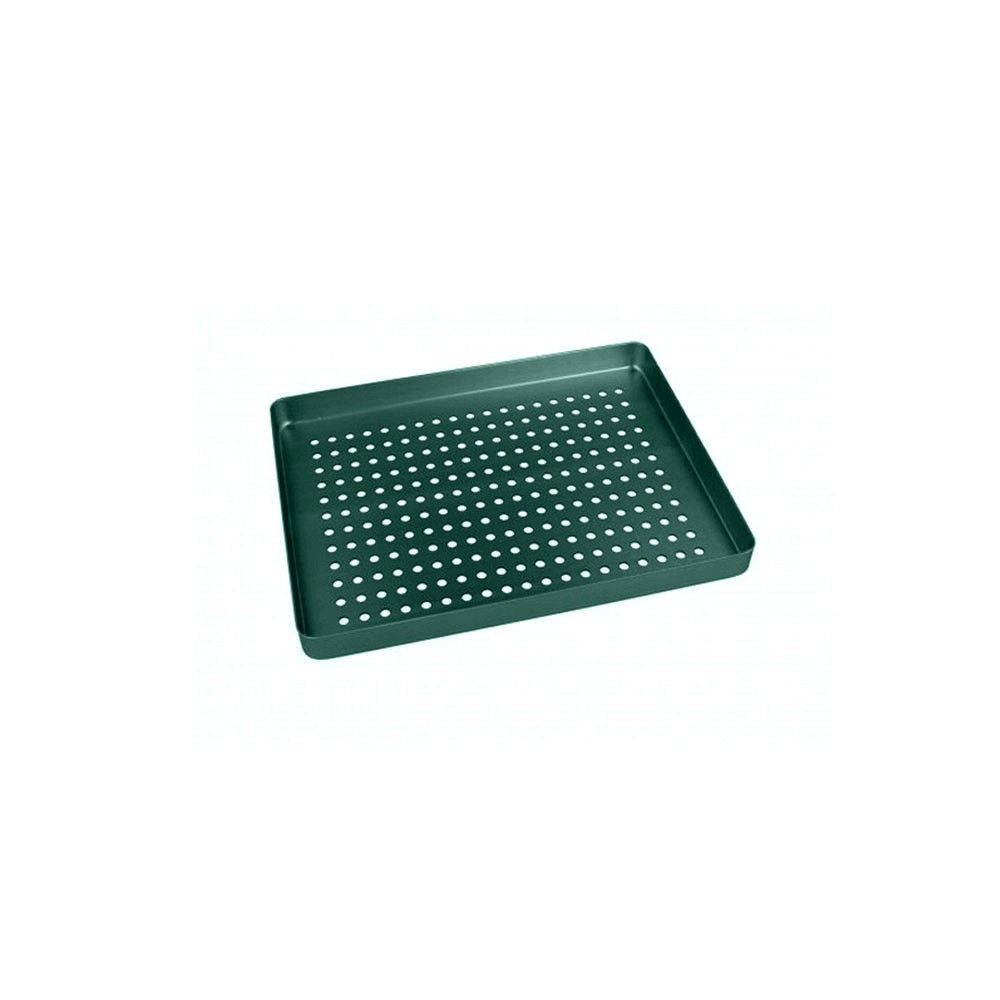 Mini-Tablett-Boden aus Aluminium, grün, gelocht