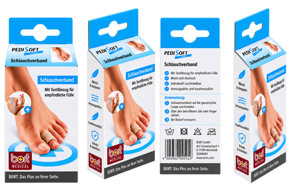 bort MEDICAL PEDI SOFT Schlauchverband-Packung für Zehen, mit Gelüberzug