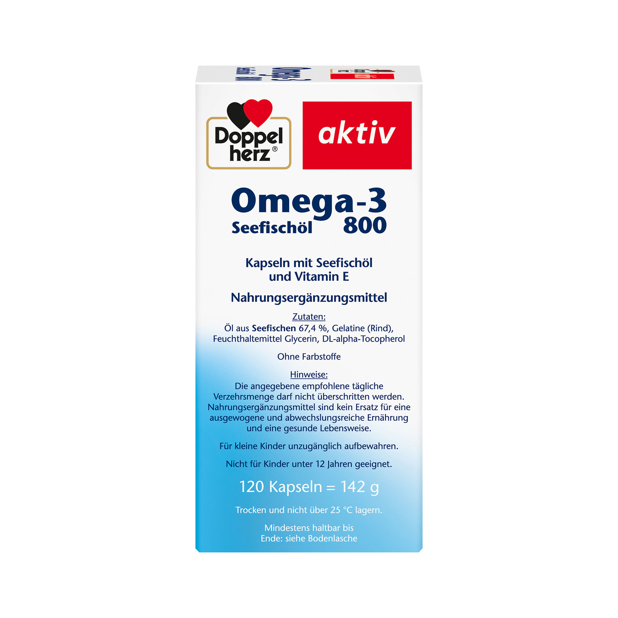 Doppelherz aktiv Omega-3 , Seefischöl, 800mg, 80 Kapseln