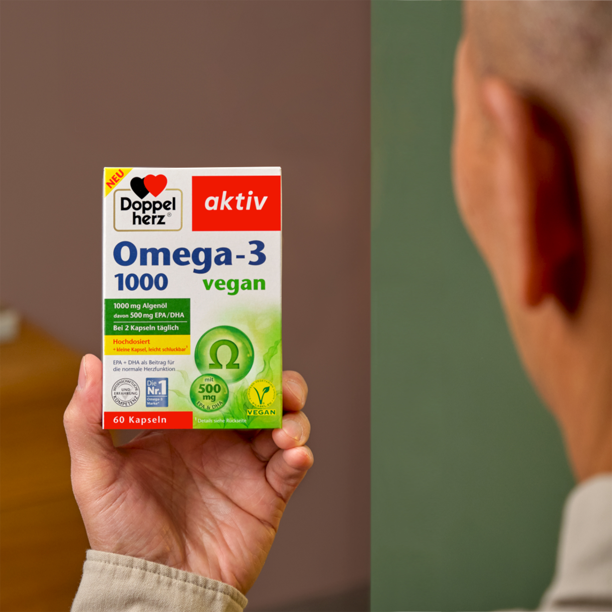 Doppelherz aktiv Omega-3, 1000 vegan, 60 Kapseln