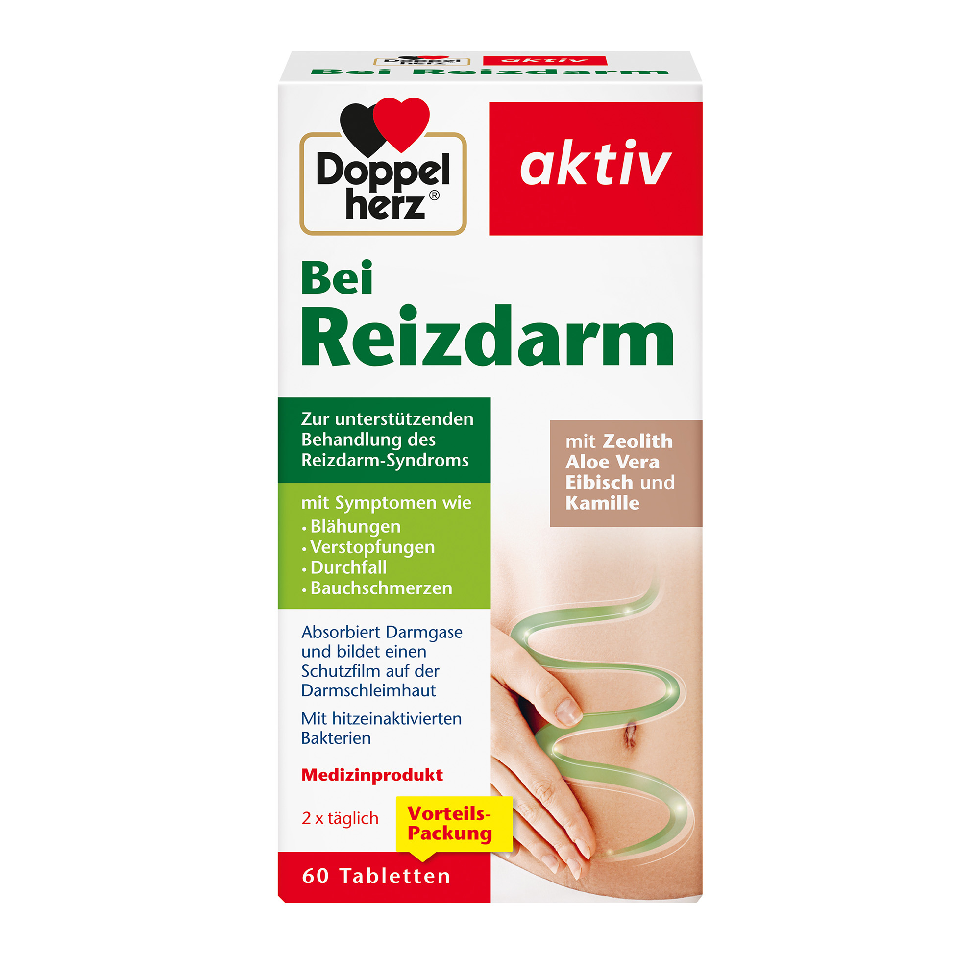 Doppelherz aktiv Bei Reizdarm, 60 Tabletten