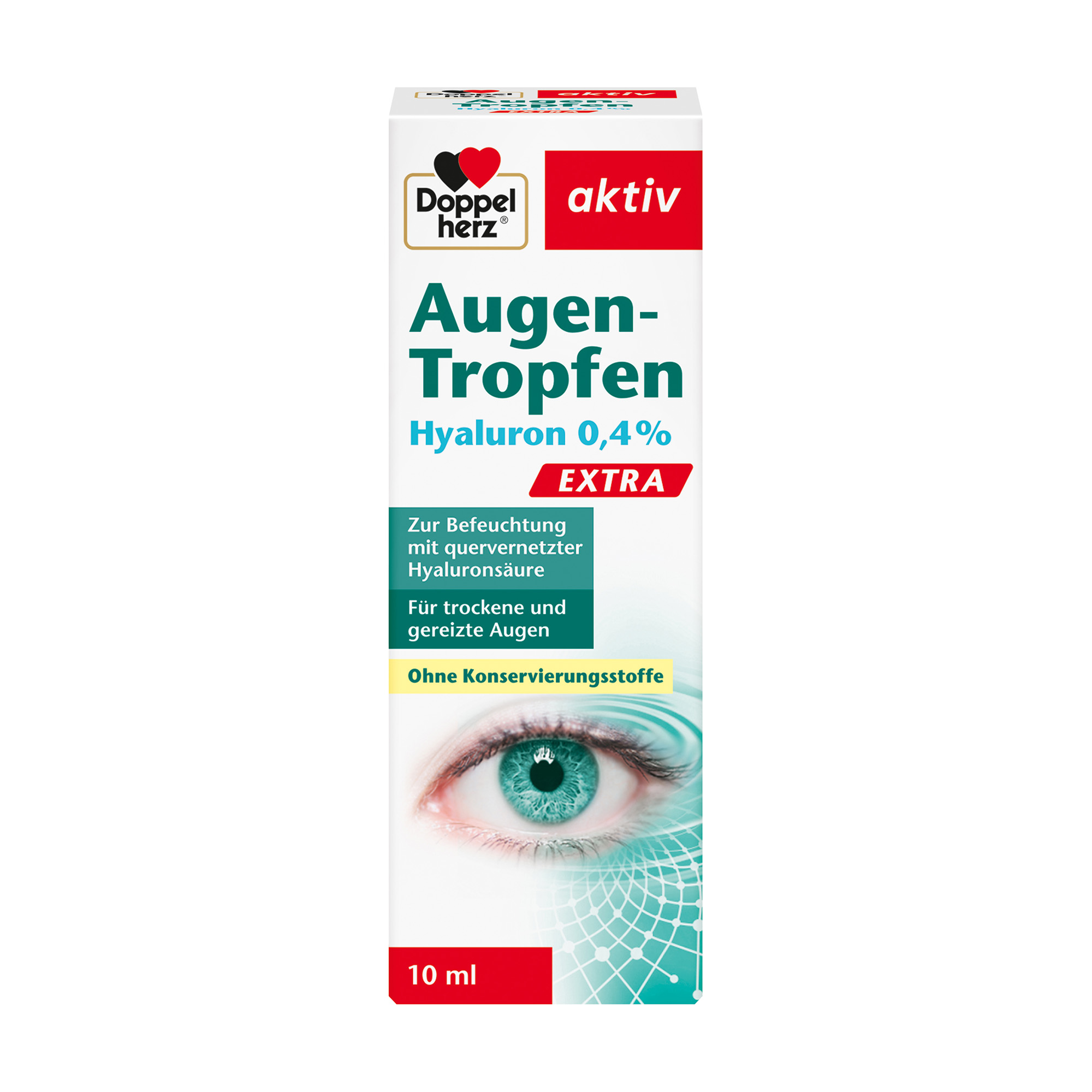 Doppelherz aktiv Augen-Tropfen, Hyaluron 0,4% 10ml